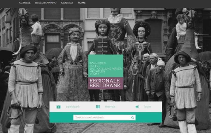 Homepage van de Regionale Beeldbank