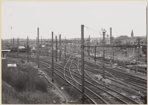 De spoorwegen te Muizen, tweede helft twingste eeuw. © Stadsarchief Mechelen - beeldbankmechelen.be