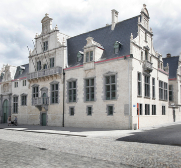 Het voormalige paleis van Margareta van Oostenrijk, later zetel van de Grote Raad, nu gerechtshof. © Stadsarchief Mechelen - beeldbankmechelen.be