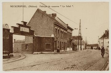De vroegere fabriek Le Soleil te Nekkerspoel, begin twintigste eeuw. © Stadsarchief Mechelen - beeldbankmechelen.be