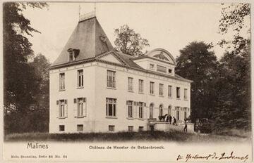 Het voormalige kasteel de Meester de Betzenbroeck te Muizen, vóór de Tweede Wereldoorlog. © Nels Brussel - beeldbankmechelen.be