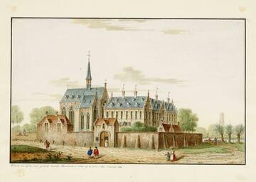 Het voormalige klooster van Leliëndaal naar Jan-Baptist De Noter. © Stadsarchief Mechelen - beeldbankmechelen.be
